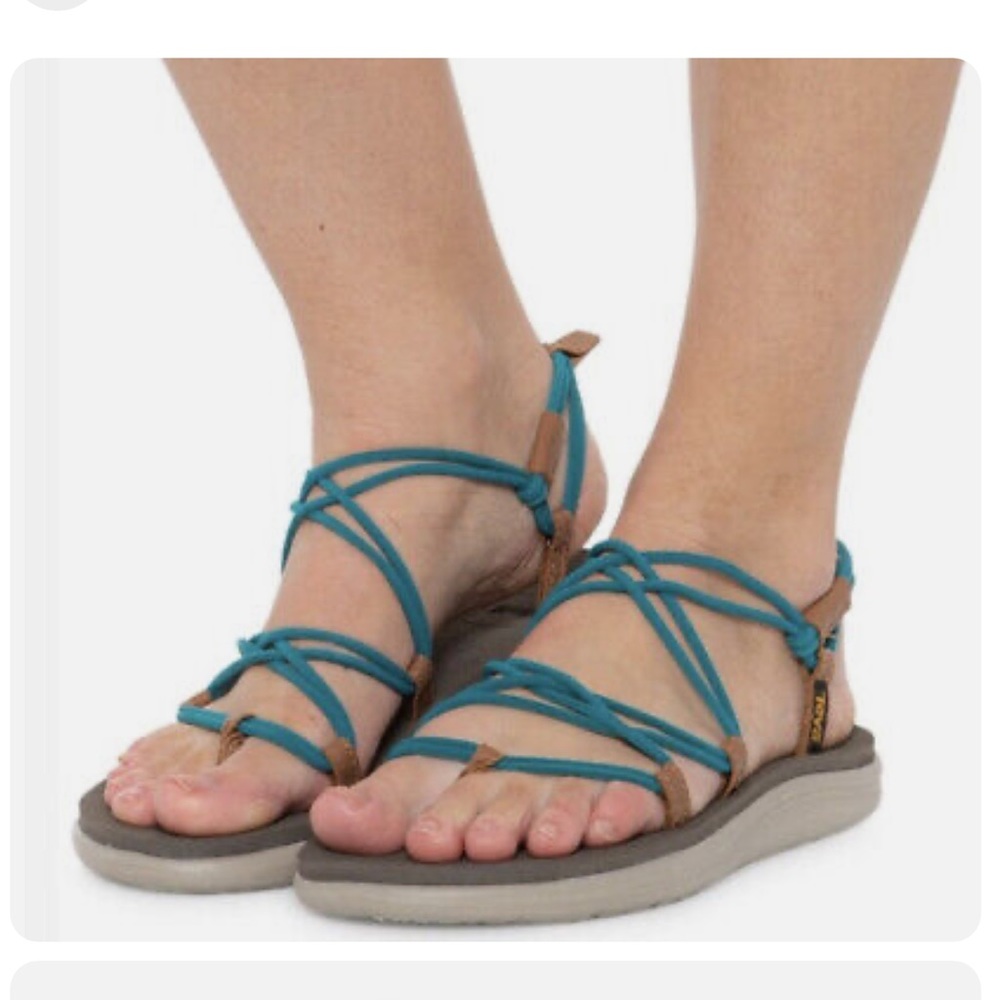 TEVA Women’s Sz 9 Voya Infinity in Citadel Blue Sandals Elastic Straps